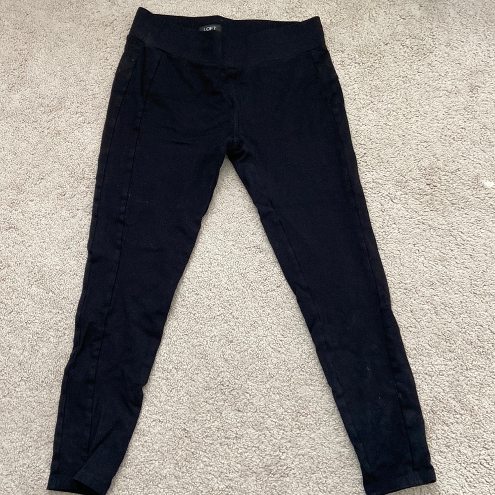 Loft size small thick black leggings